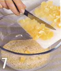 запеченная курица с фруктами
